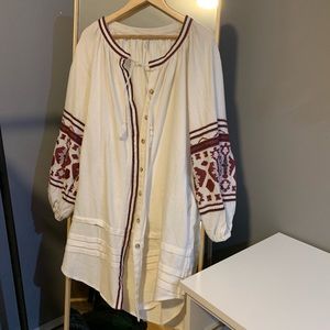 Free People Embroidered Tunic